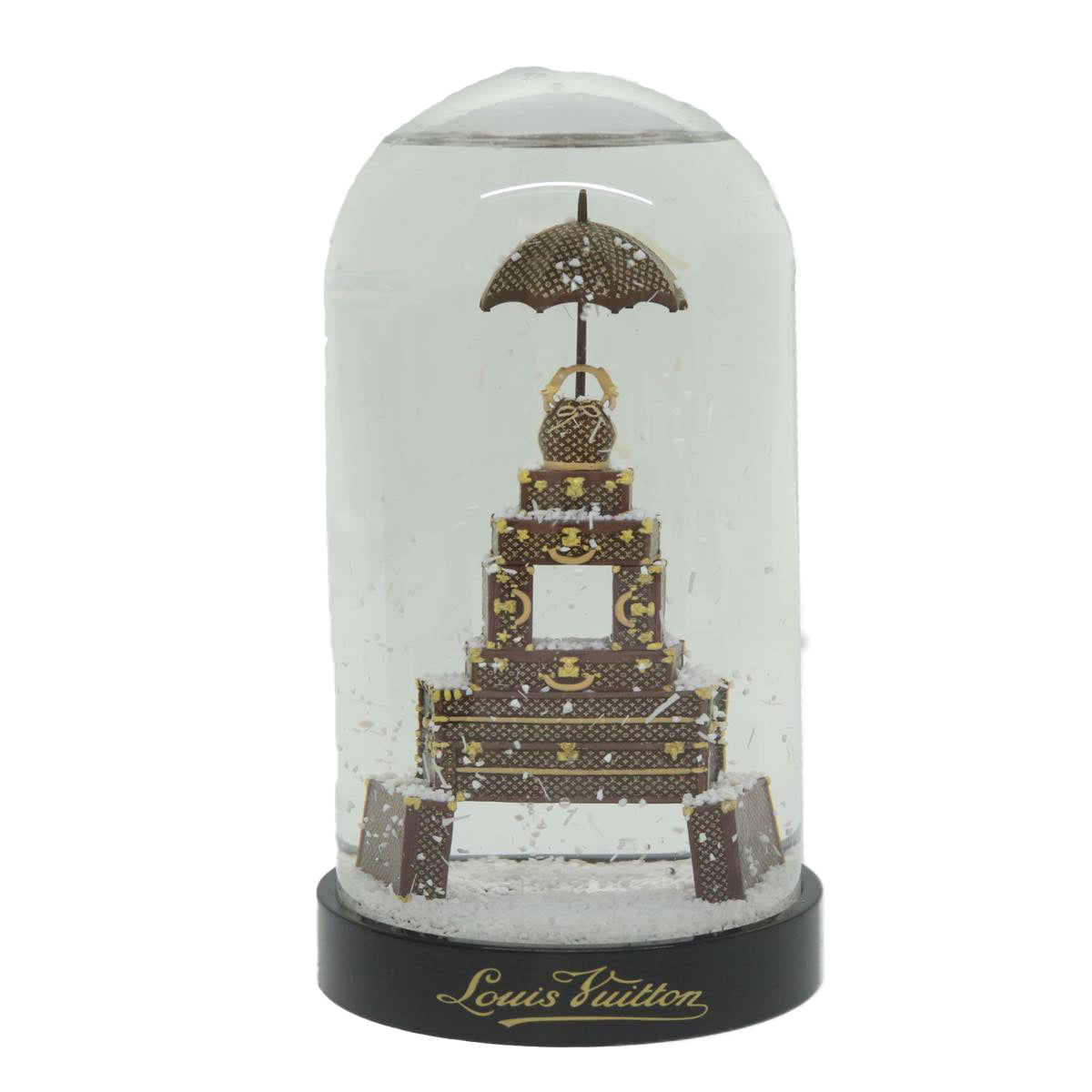 LOUIS VUITTON Trunk Tower Eiffel Tower Snow Globe Clear N99229 LV