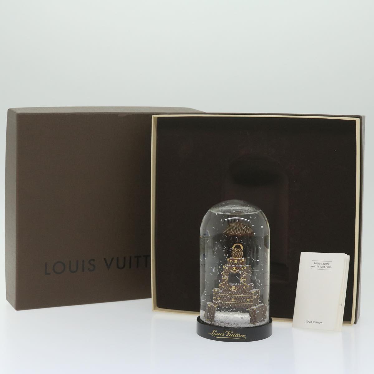 LOUIS VUITTON Trunk Tower Eiffel Tower Snow Globe Clear N99229 LV