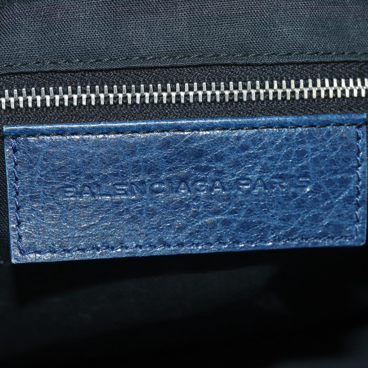 BALENCIAGA ジャイアントシティ ハンドバッグ レザー 2WAY ブルー