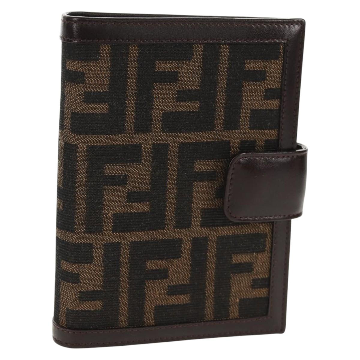 FENDI Zucca Canvas Planner Black Brown Auth sw1689V – MixTHINKS