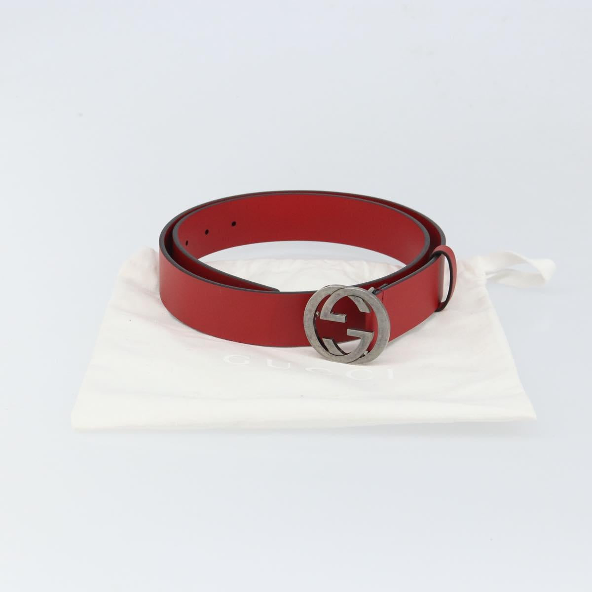 GUCCI Interlocking G Belt Leather 42.9