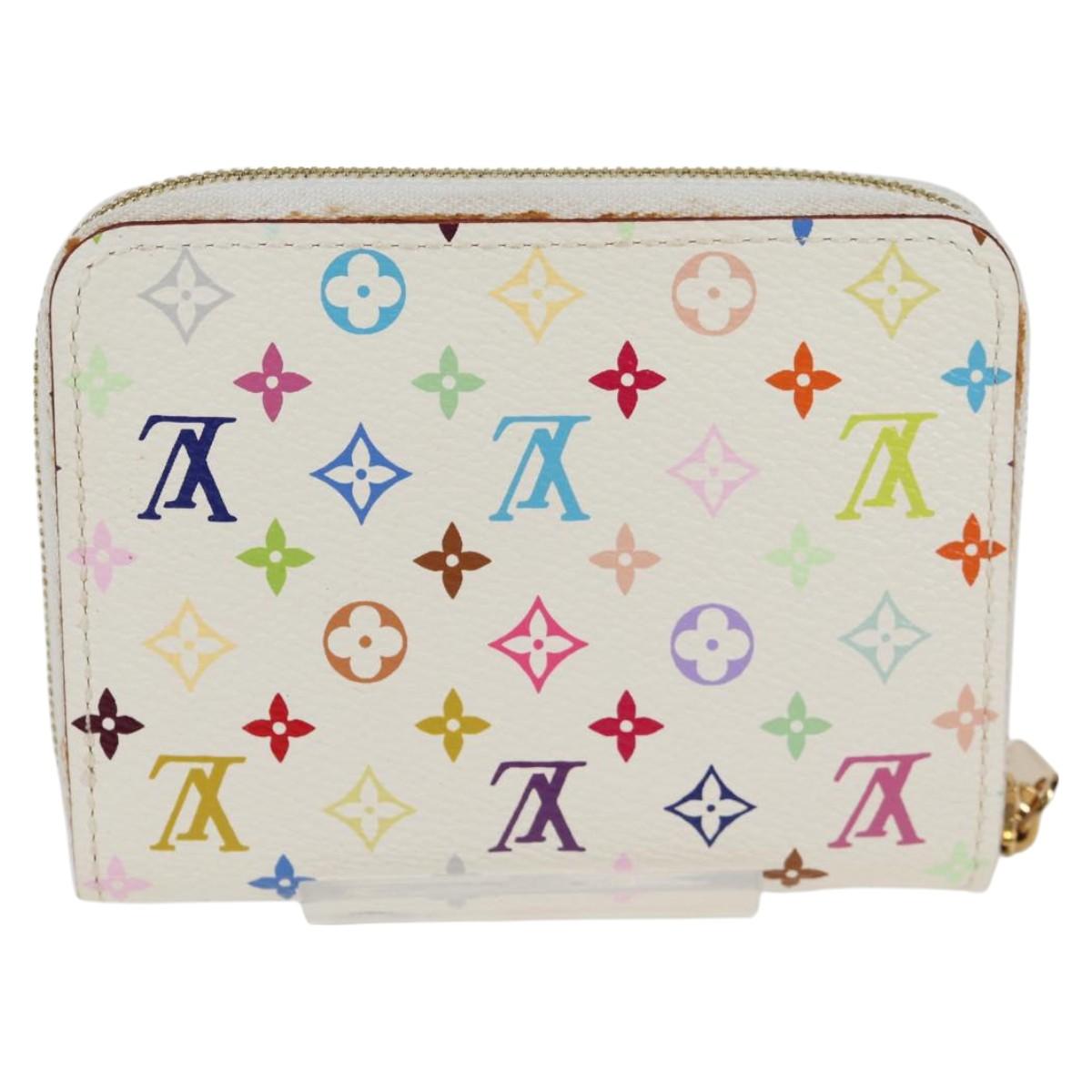 LOUIS VUITTON モノグラムマルチカラー ジッピーコインパース ホワイト