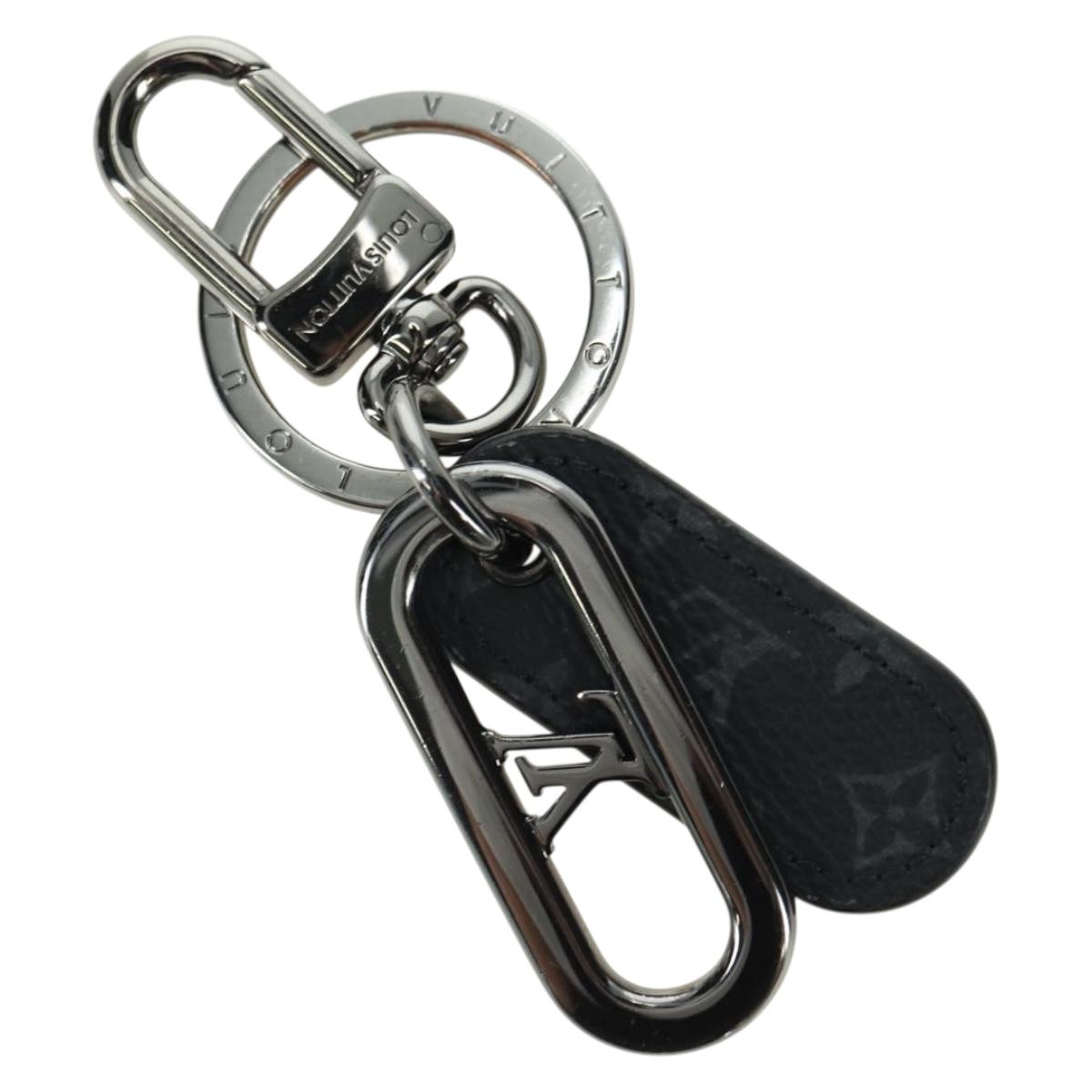 LOUIS VUITTON Monogram Porte Cles LV Signature Charm Black M00927